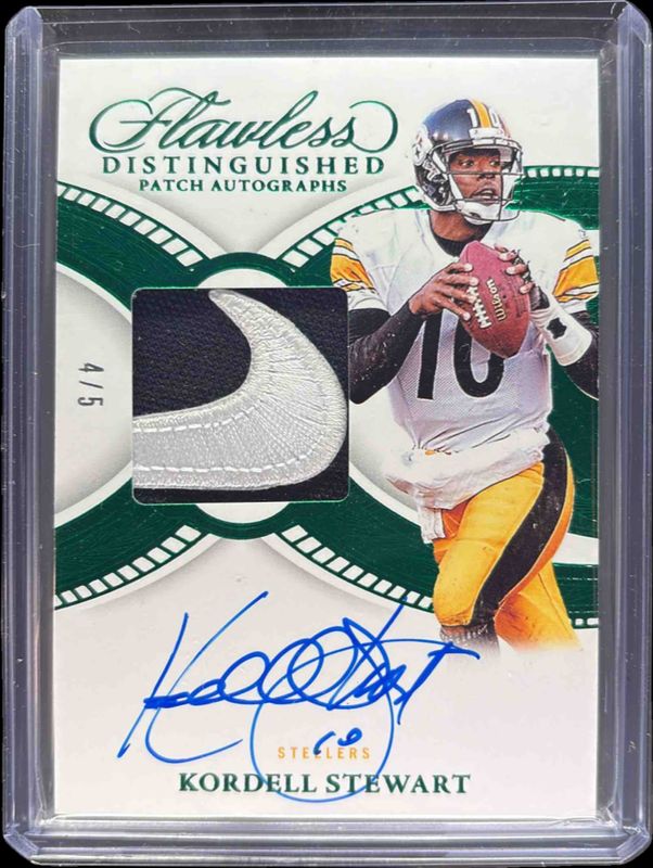 2025 Flawless #63 Patch Autographs - Emerald /5