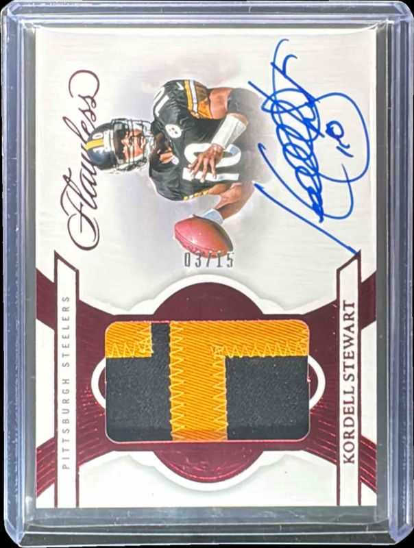 2025 Flawless #63 Patch Autographs - Ruby /15