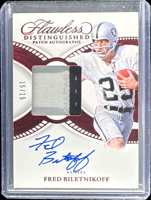 2025 Flawless #16 Distinguished Patch Autographs - Ruby /15