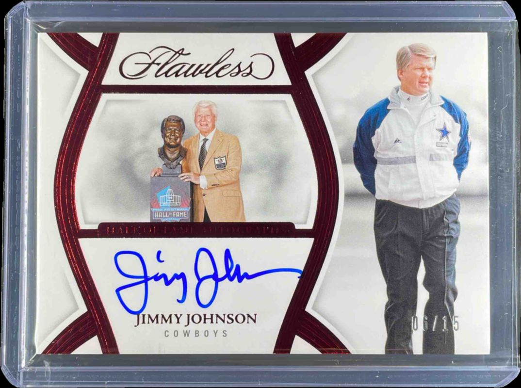 2025 Flawless #14 Hall of Fame Autographs - Ruby /15