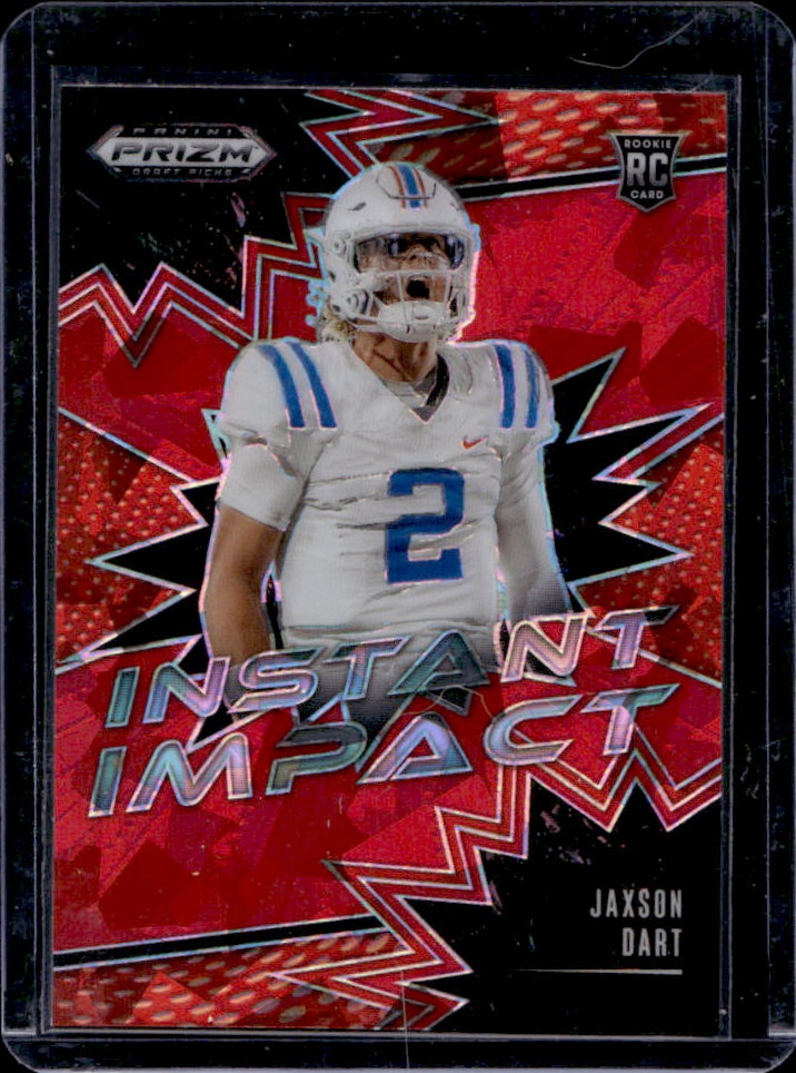Jaxson Dart 2025 Prizm Draft Picks #II-JDT Instant Impact - Red Ice ...
