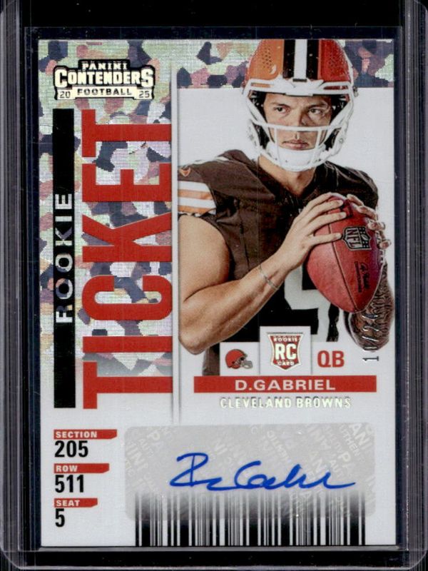 Dillon Gabriel 2025 Select #5 Contenders Rookie Ticket RPS - Cracked ...