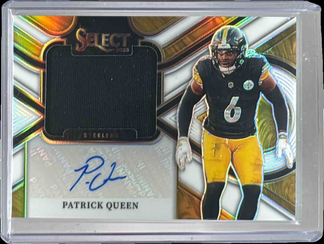 2025 Select #JSW-PQN Jumbo Signatures Swatch - White /75