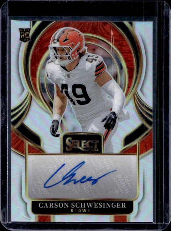 Carson Schwesinger 2025 Select #SIP-CSR Select Signatures Price Guide ...