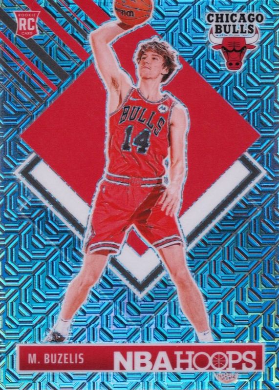 Matas Buzelis 2024 Hoops #295 Tribute - Premium Mojo /25 Rookie RAW