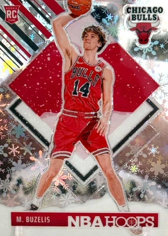Matas Buzelis 2024 Hoops #295 Tribute - Premium Winter Rookie RAW