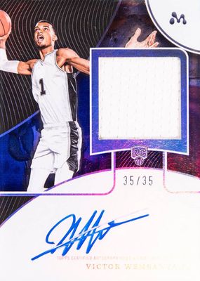 2023 Topps Mercury Victor Wembanyama #WAR-1 Autograph Relics - Texas /35