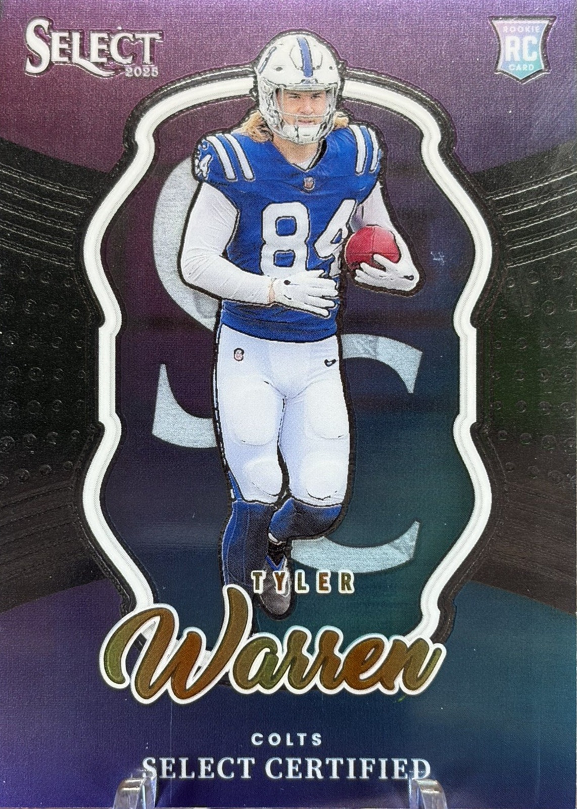 Tyler Warren 2025 Select #8 Select Certified Rookies Price Guide
