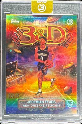 2025 Topps Three #3D-10 3 & D /15