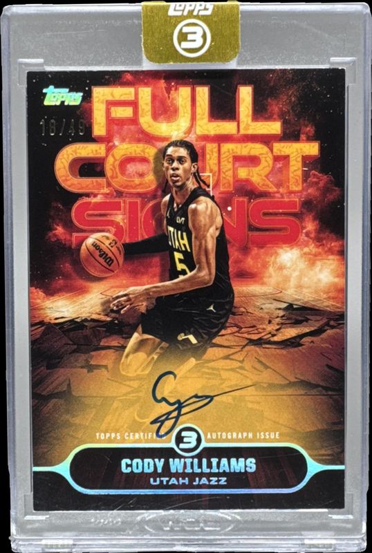 2025 Topps Three #FS-CW Full Court Signs Autographs /49