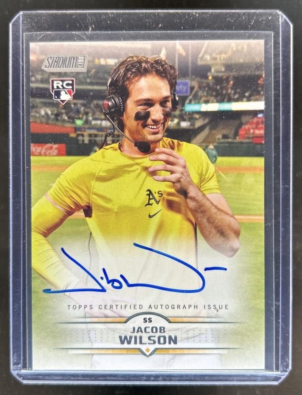 Jacob Wilson 2025 Topps Stadium Club #SCBA-JWI Autographs Price