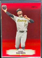 Paul Skenes 2025 Topps Stadium Club #105 Red Foil Price Guide 