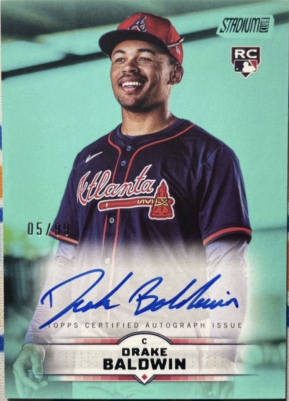 Drake Baldwin 2025 Topps Stadium Club #SCBA-DBA Autographs