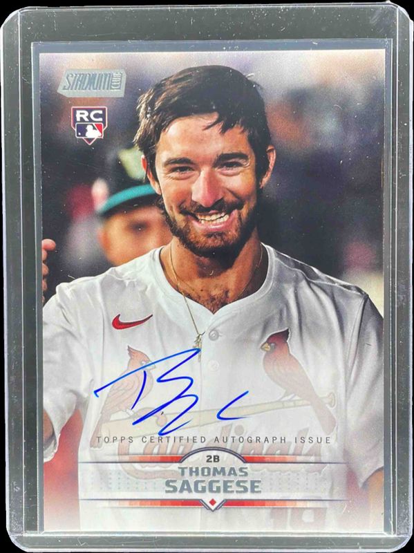 Thomas Saggese 2025 Topps Stadium Club #SCBA-TS Autographs Price