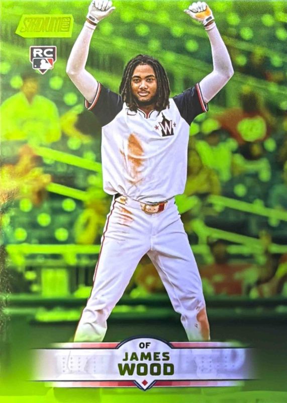 James Wood 2025 Topps Stadium Club #175 Lime Green Foil Price