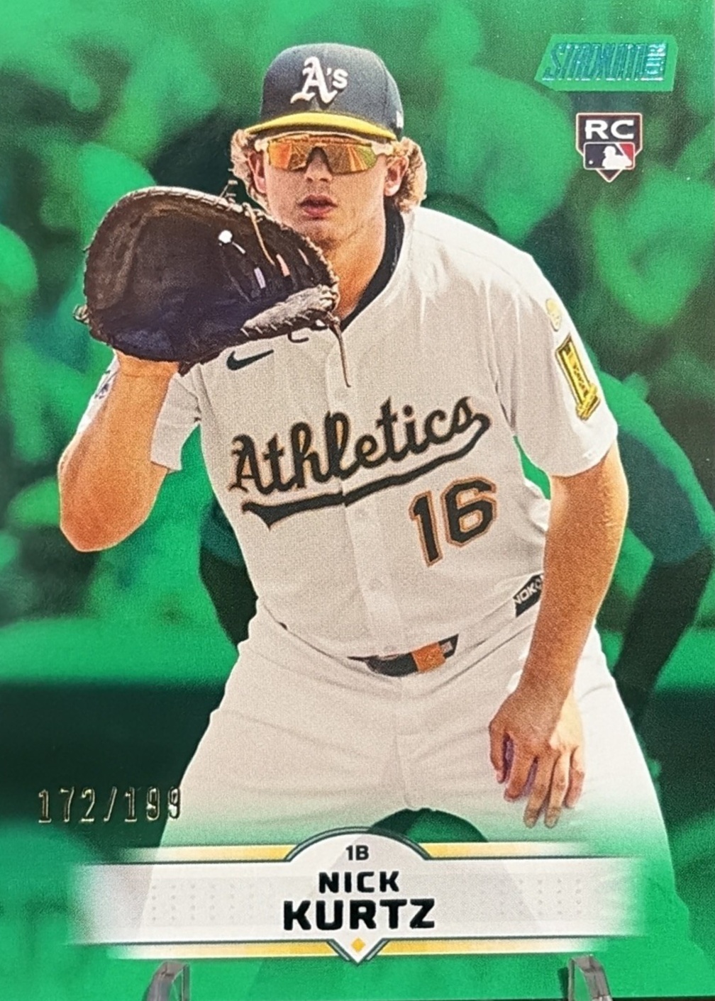 Nick Kurtz 2025 Topps Stadium Club #9 Green Foil /199 Price Guide 