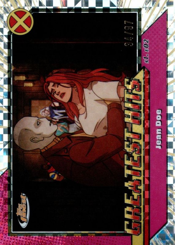 2025 Topps Finest X-Men 97 #GH-5 Greatest Hits - X-Fractor /97