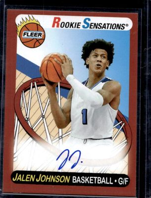 2023 Upper Deck Goodwin Champions #13RS-JJ 1990 Fleer Rookie Sensations Autographs