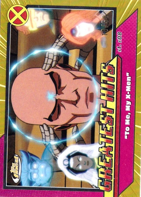 2025 Topps Finest X-Men 97 #GH-16 Greatest Hits - Gold Refractor /50