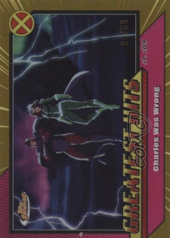 2025 Topps Finest X-Men 97 #GH-17 Greatest Hits - Gold Refractor /50
