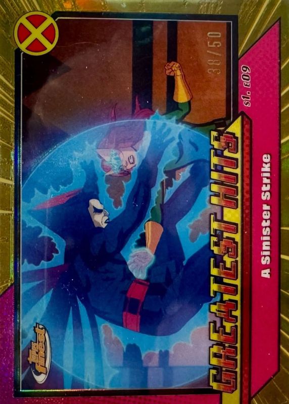 2025 Topps Finest X-Men 97 #GH-18 Greatest Hits - Gold Refractor /50