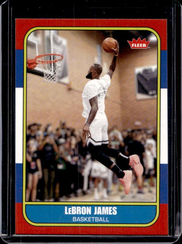 2024 Upper Deck Goodwin Champions #LBJ-1986 Fleer Retro LeBron James Tribute