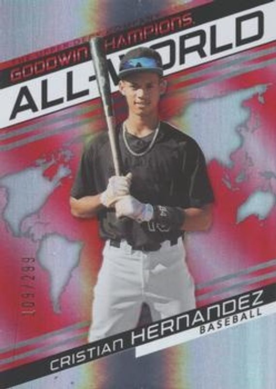 2022 Upper Deck Goodwin Champions #AW-3 All World Red /299