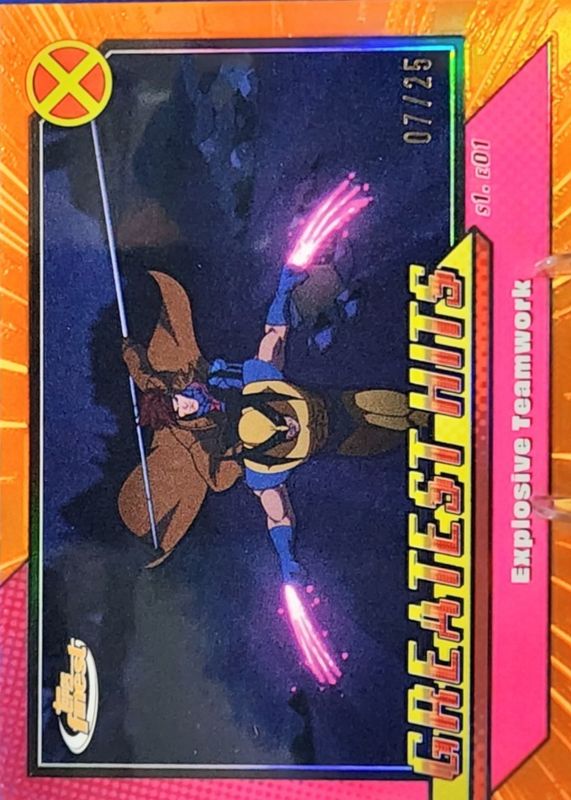 2025 Topps Finest X-Men 97 #GH-3 Greatest Hits - Orange Refractor /25