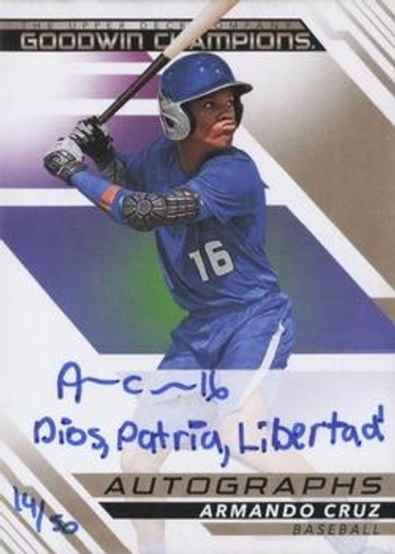 2022 Upper Deck Goodwin Champions #A-AC Autographs Inscriptions /502022