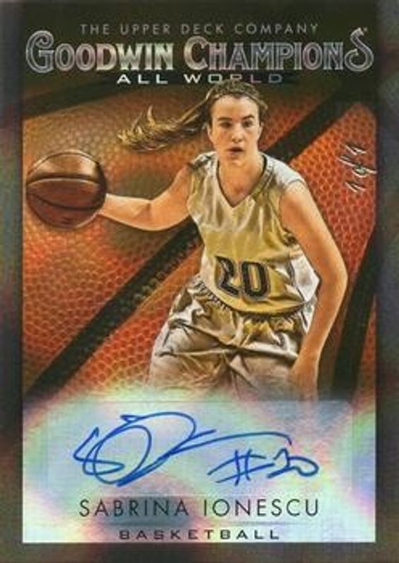 2021 Upper Deck Goodwin Champions #GB-7 All World Basketball Black Auto /1