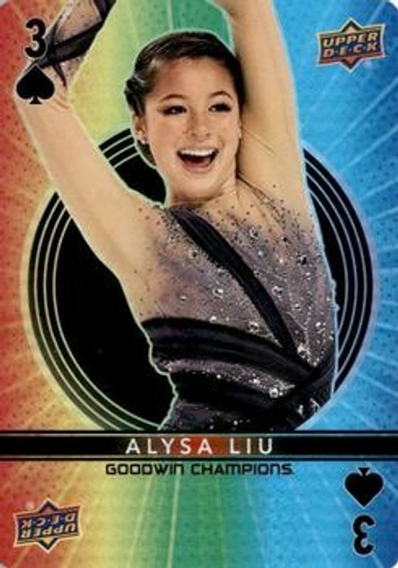 2022 Upper Deck Goodwin Champions #3♠ Playing Cards