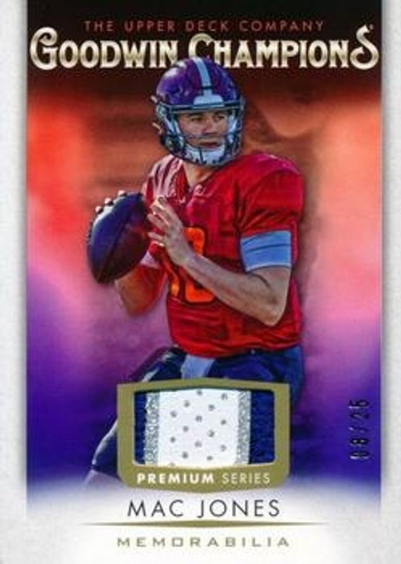 2021 Upper Deck Goodwin Champions #M-JO Memorabilia Premium /25