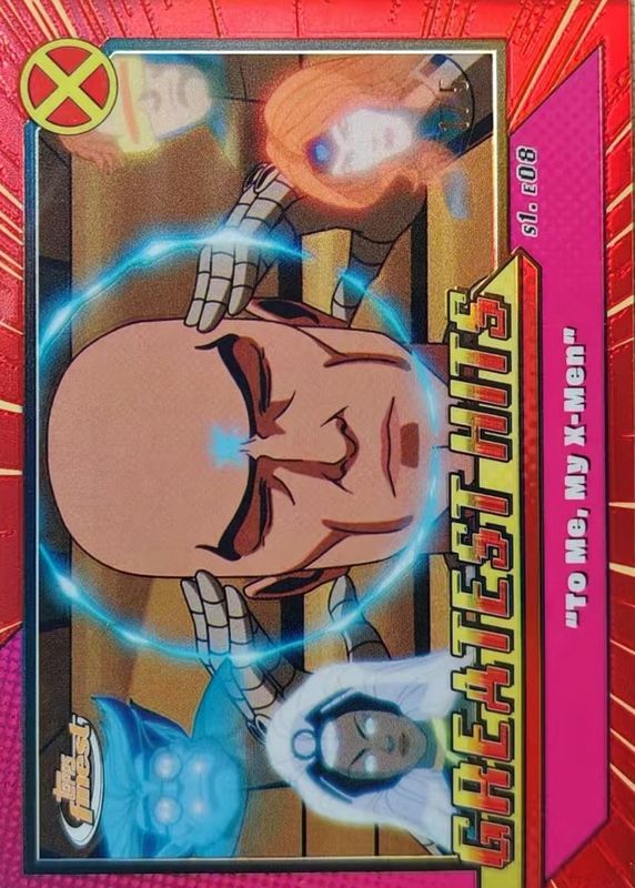 2025 Topps Finest X-Men 97 #GH-16 Greatest Hits - Red Refractor /5