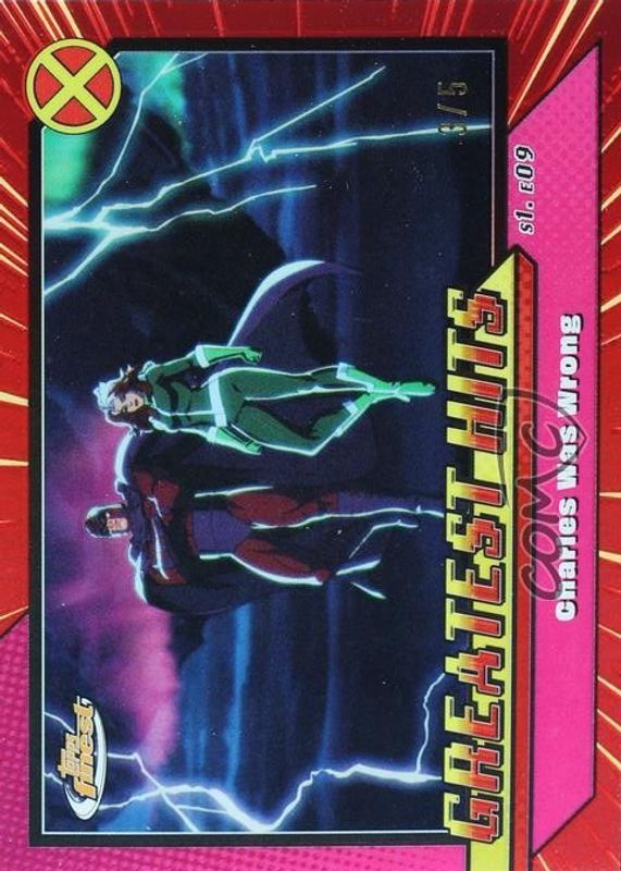 2025 Topps Finest X-Men 97 #GH-17 Greatest Hits - Red Refractor /5