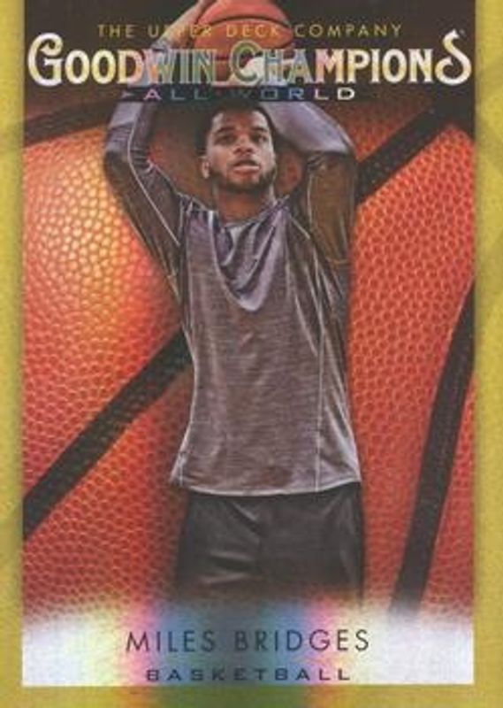 2021 Upper Deck Goodwin Champions #GB-10 All World Basketball Yellow