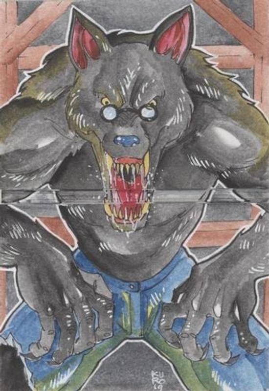 2019 Upper Deck Goodwin Champions #GFDS-13 Grimm's Fairy Tales Dual Sketch Booklets