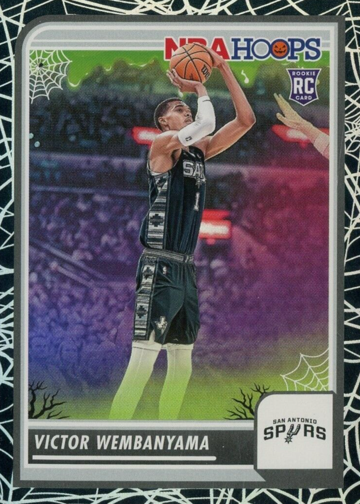 Victor Wembanyama 2023 Haunted Hoops #108 Holo Webs Price Guide