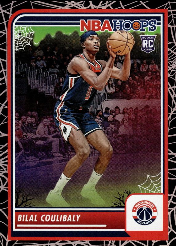 Bilal Coulibaly 2023 Haunted Hoops #175 Holo Webs Rookie RAW