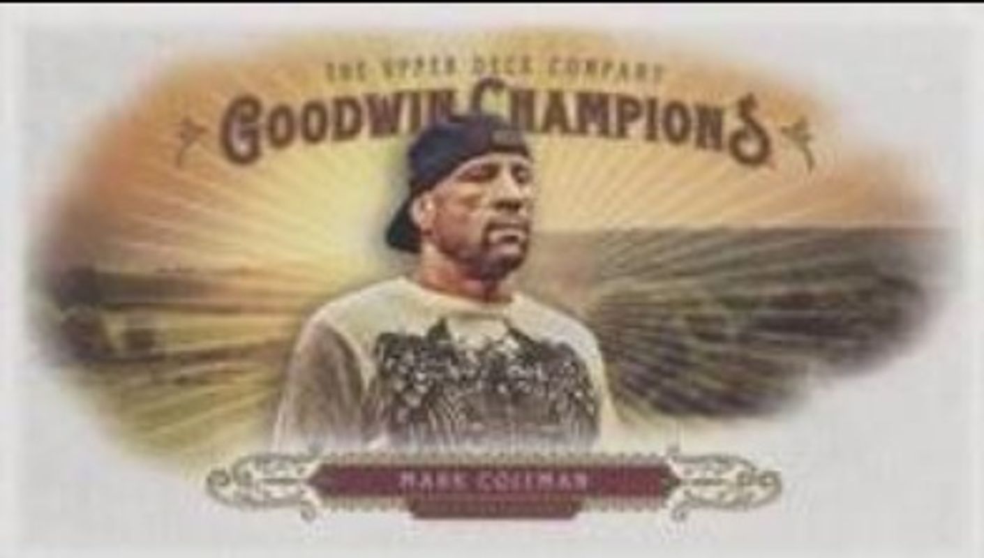 2018 Upper Deck Goodwin Champions Minis Blank Back