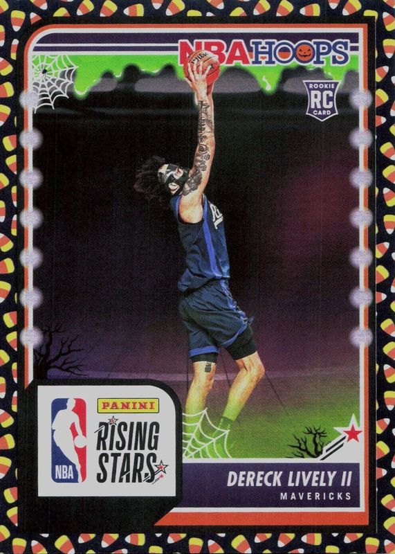Dereck Lively II 2023 Haunted Hoops #291 Rising Stars - Holo Candy Rookie RAW