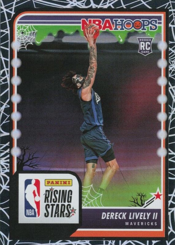 Dereck Lively II 2023 Haunted Hoops #291 Rising Stars - Holo Webs Rookie RAW
