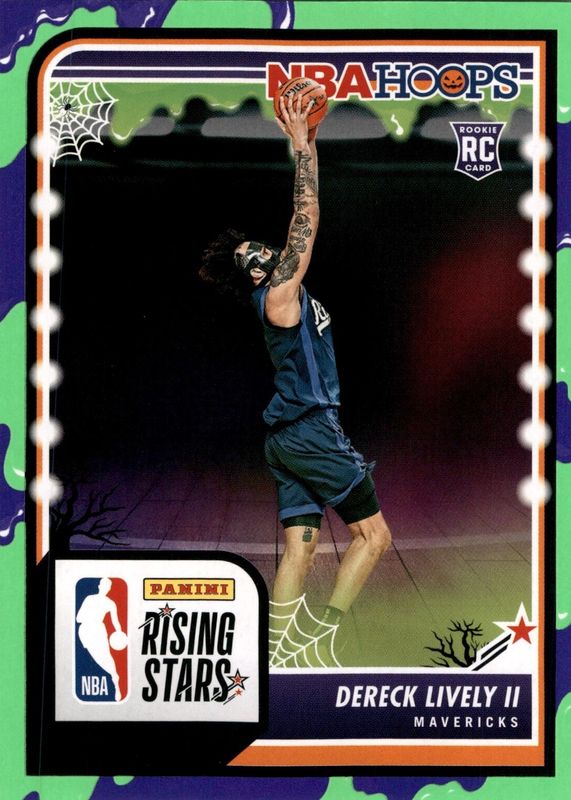 Dereck Lively II 2023 Haunted Hoops #291 Rising Stars - Slime Rookie RAW