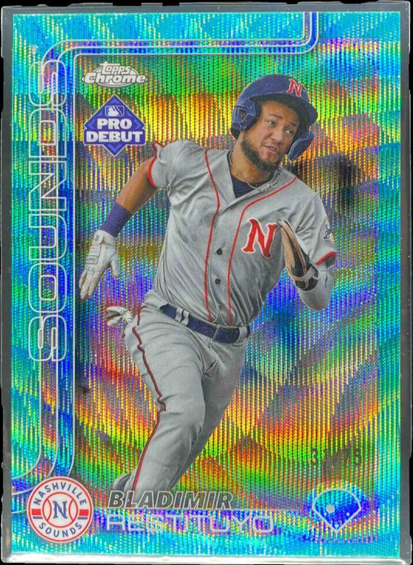 2025 Topps Pro Debut #PDC-37 Chrome - Aqua Wave Refractor /75