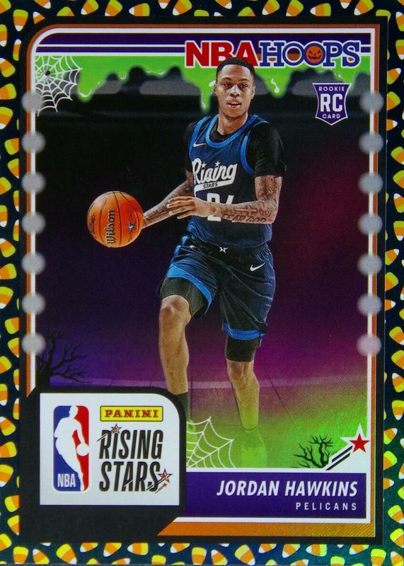 Jordan Hawkins 2023 Haunted Hoops #288 Rising Stars - Holo Candy Rookie RAW