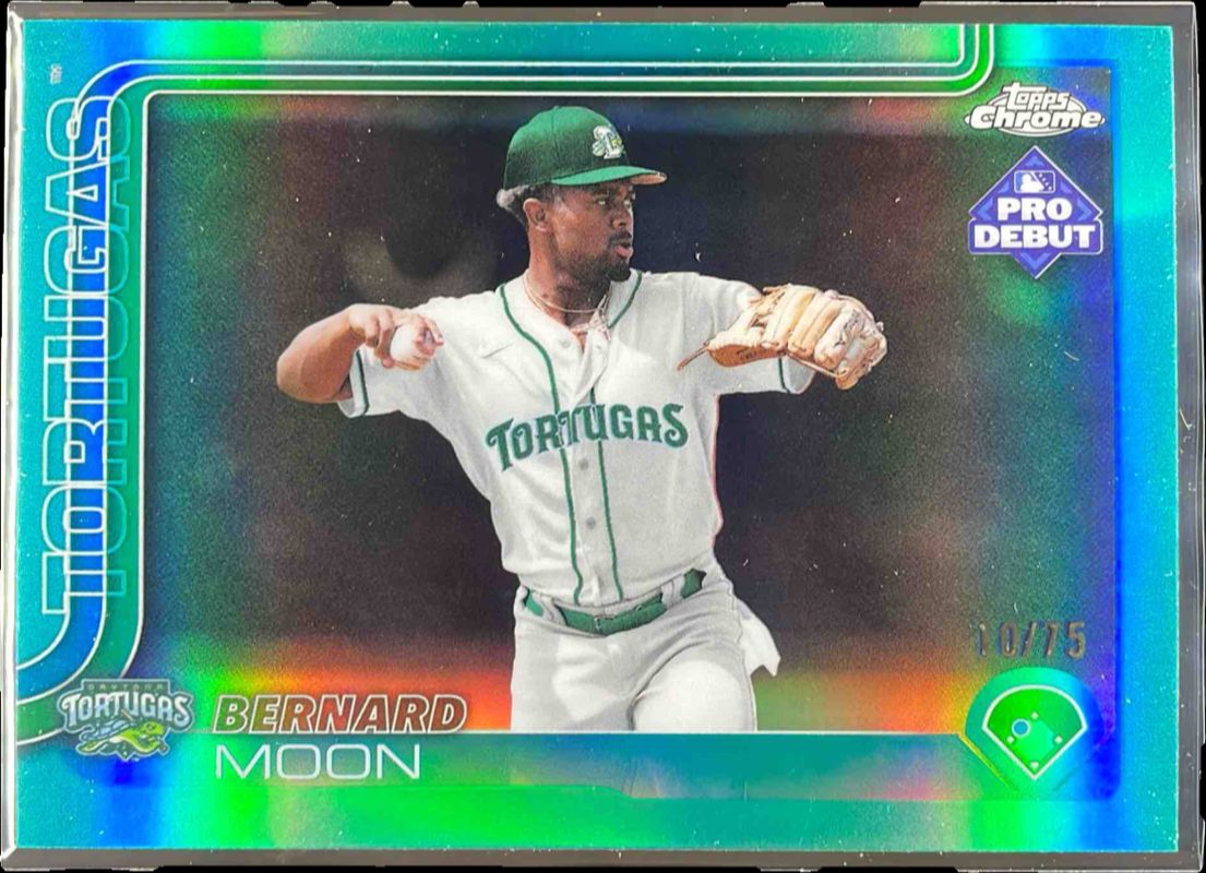 2025 Topps Pro Debut #PDC-124 Chrome - Aqua Refractor /75
