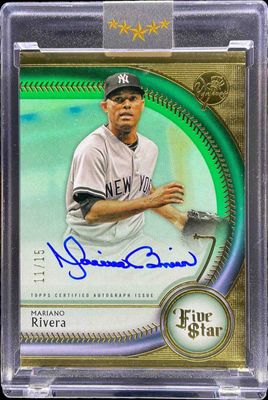 2025 Topps Five Star #FSA-MR Autographs - Green /15