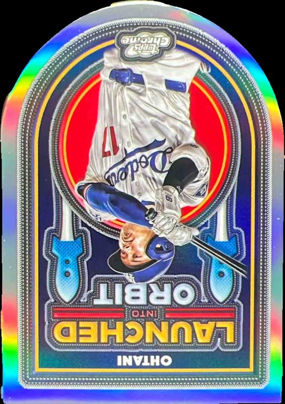 虹色89　Shohei Ohtani 2025 MVP 記念ボール2個 Shohei Ohtani 2025 Topps Chrome Cosmic #LIO-2 Launched Into Orbit
