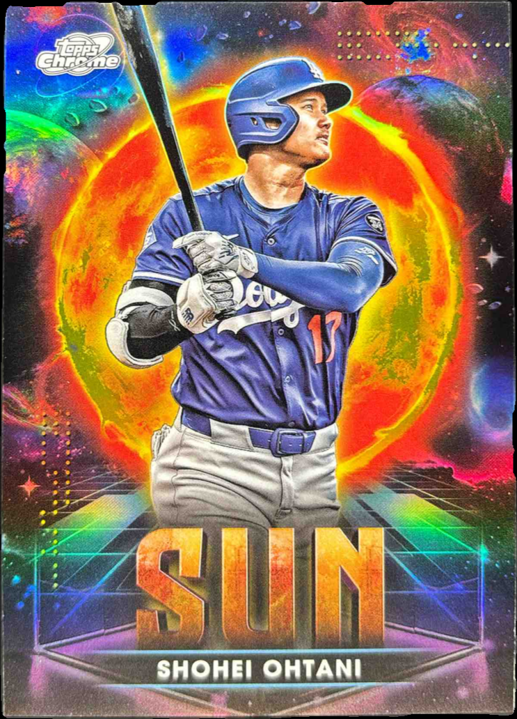 Shohei Ohtani 2025 Topps Chrome Cosmic #PPS-2 Planetary Pursuit