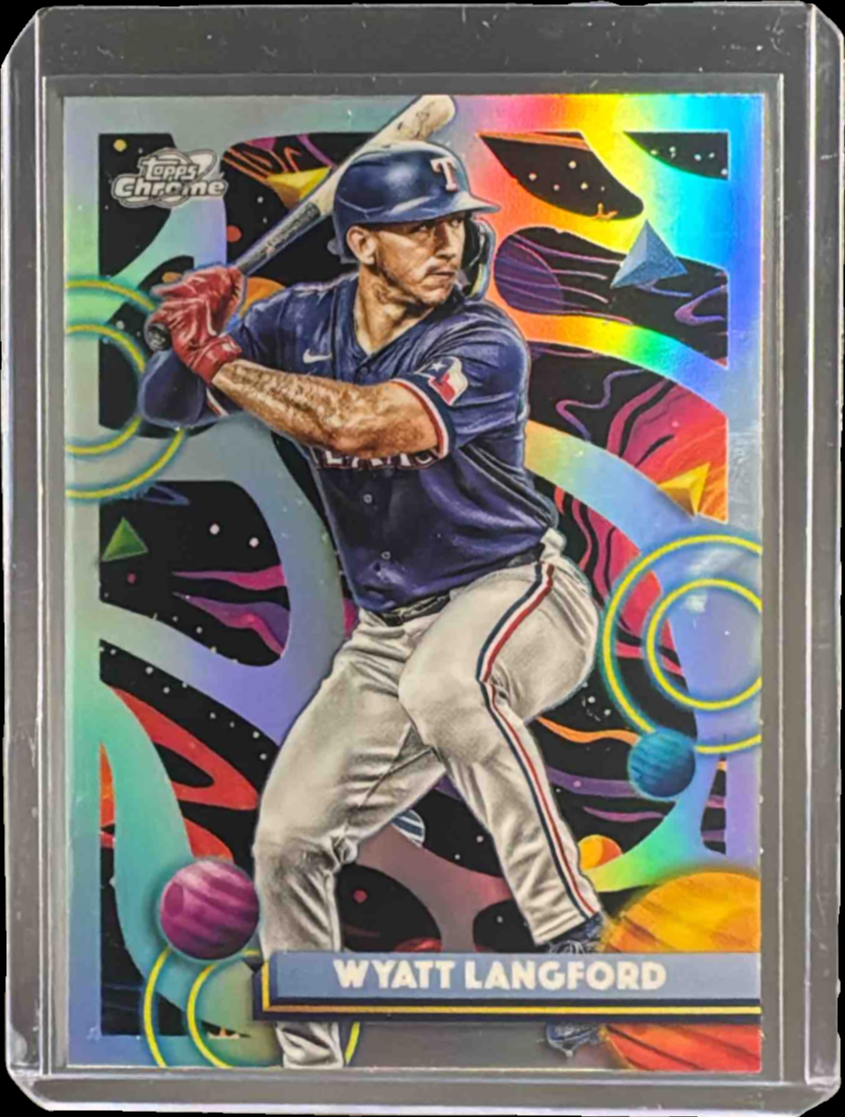 Wyatt Langford 2025 Topps Chrome Cosmic #189 Refractor Price Guide 