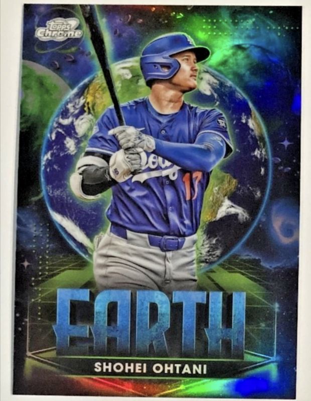 Shohei Ohtani 2025 Topps Chrome Cosmic #PPE-2 Planetary Pursuit